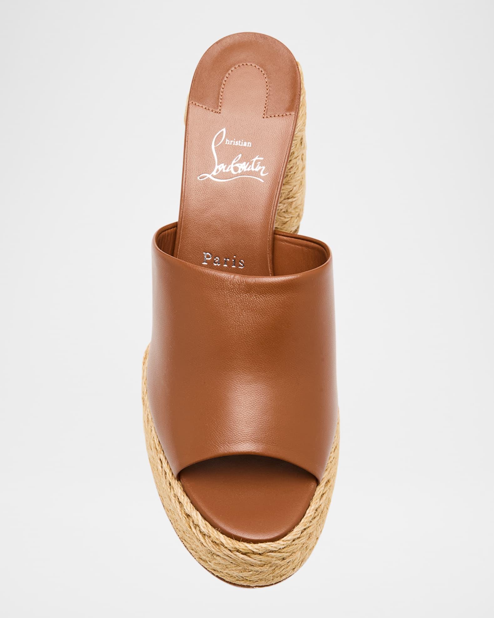 Calakala Leather Red Sole Espadrille Mules Product Image