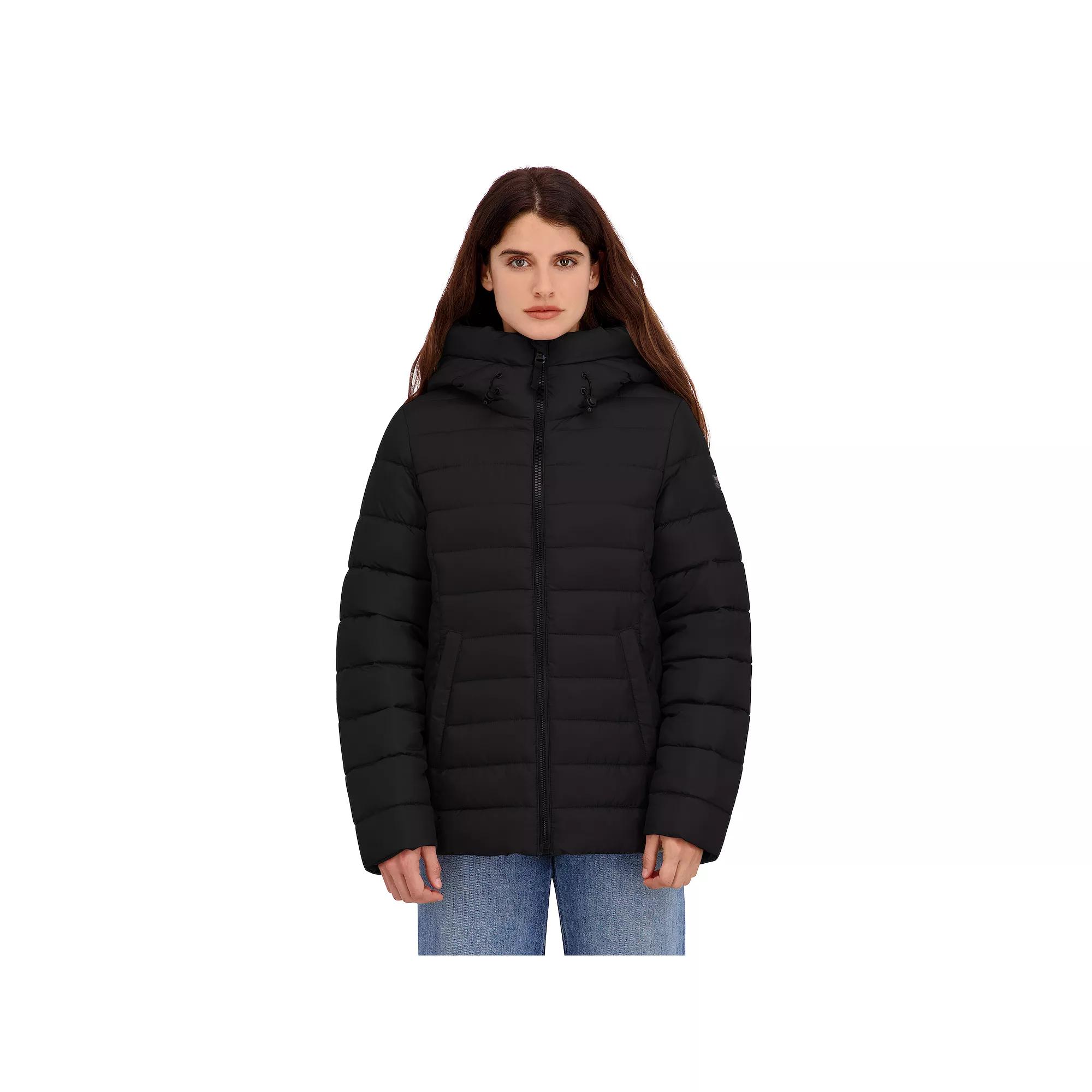 Women's Halitech Faux Fur Trim Puffer Jacket,  Product Image