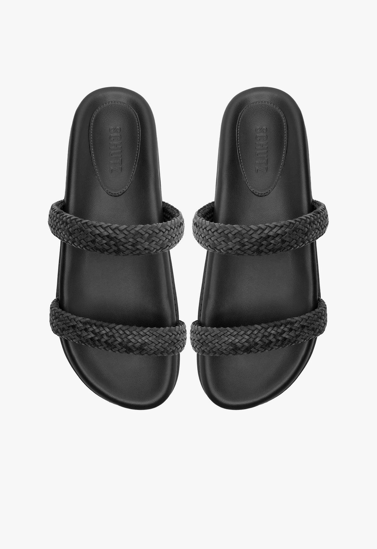 Ruby Black Sporty Sandal Product Image