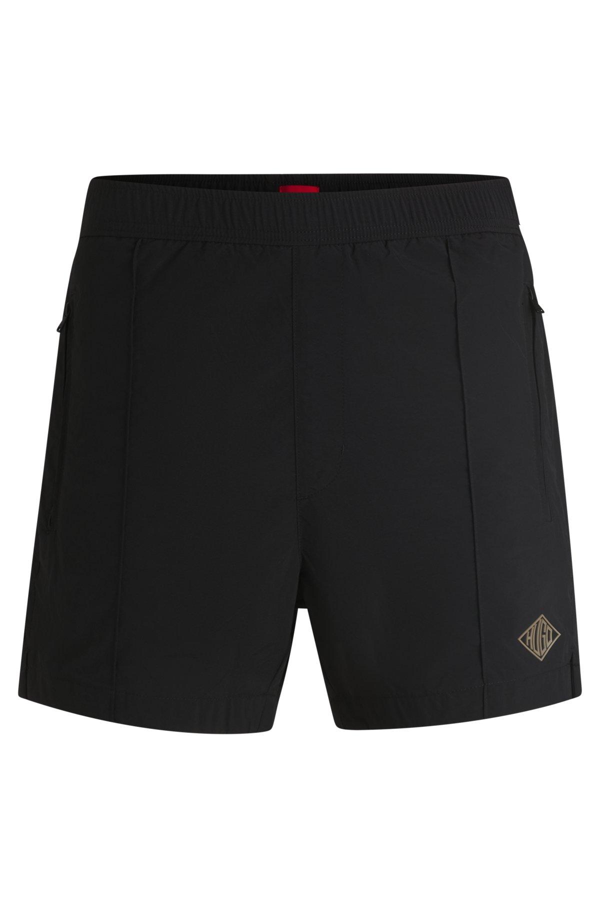 Poplin shorts with logo print Product Image
