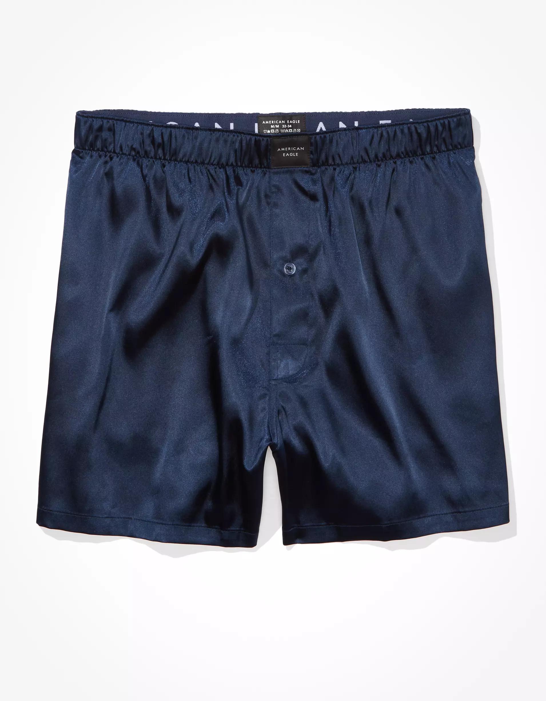 AEO Men's Elephant Tapestry Satin Pocket Boxer Short Product Image