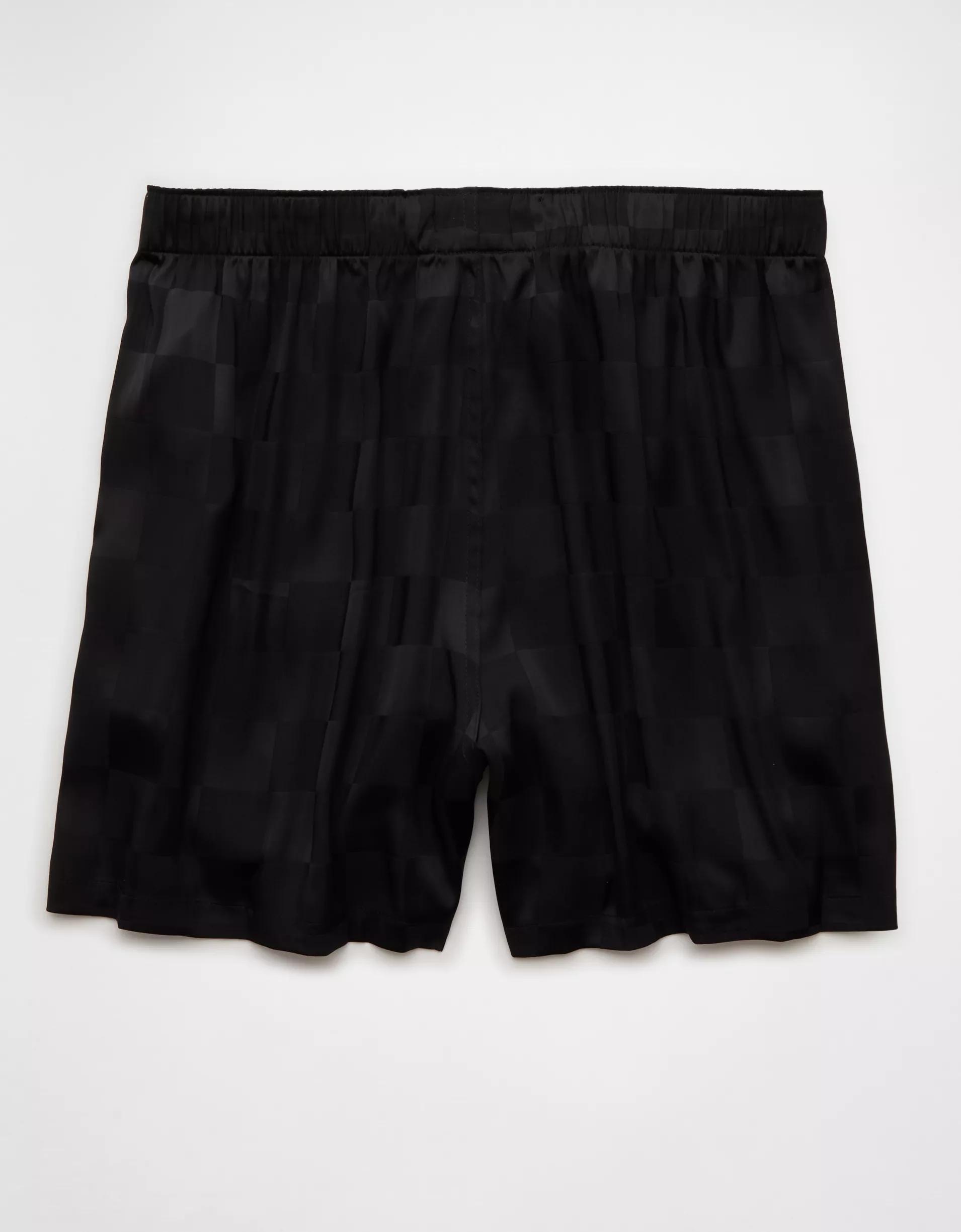 AEO Men's Checkerboard Satin Pocket Boxer Short Product Image