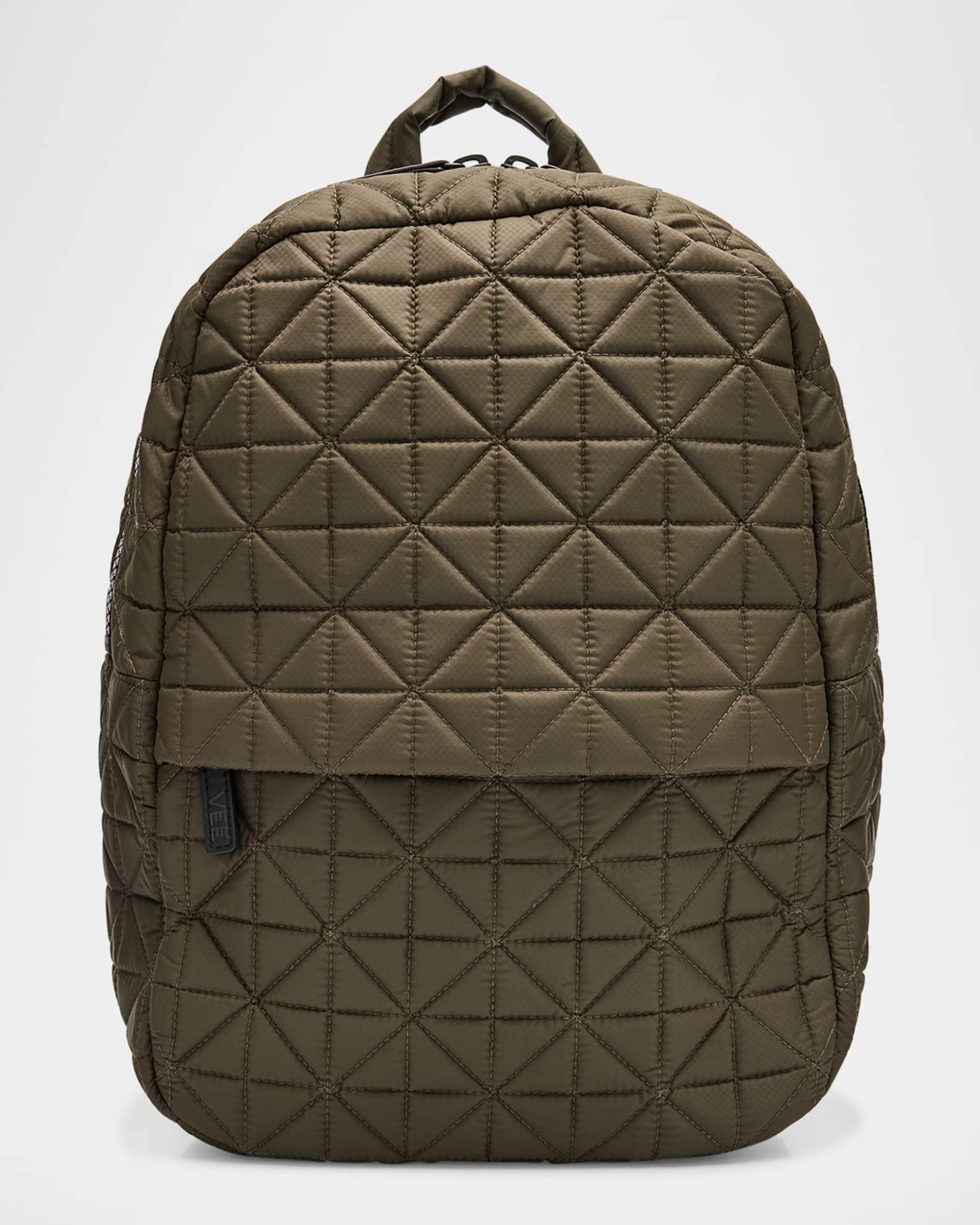 Recycled Nylon & Vegan Leather Backpack  Product Image