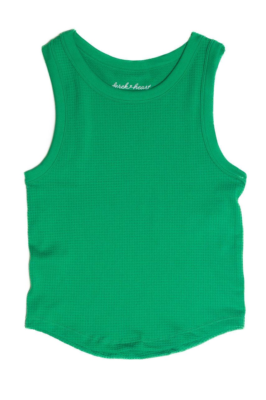 Green Waffle Seamless Tank Product Image
