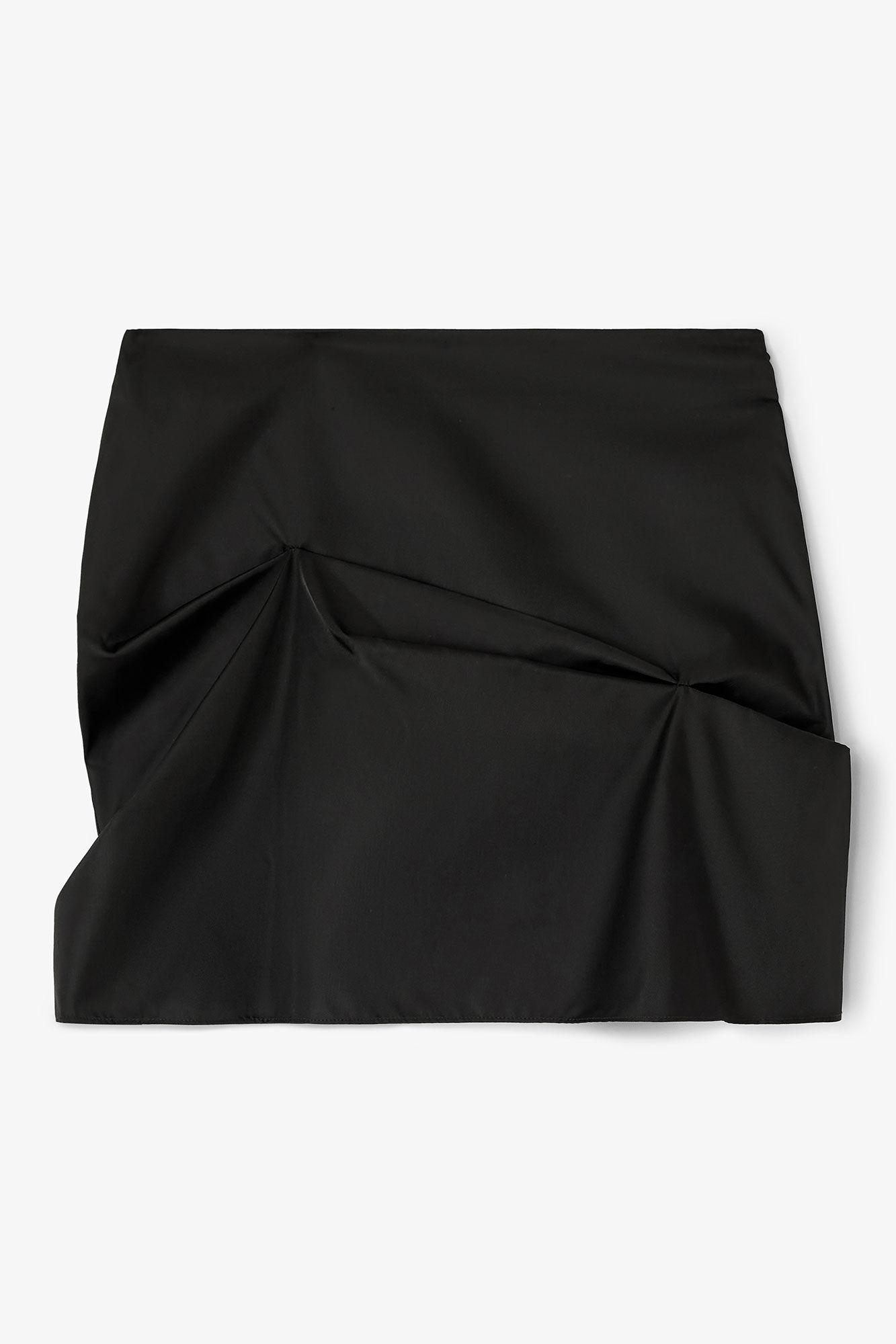 Black Nylon Mini Skirt Product Image