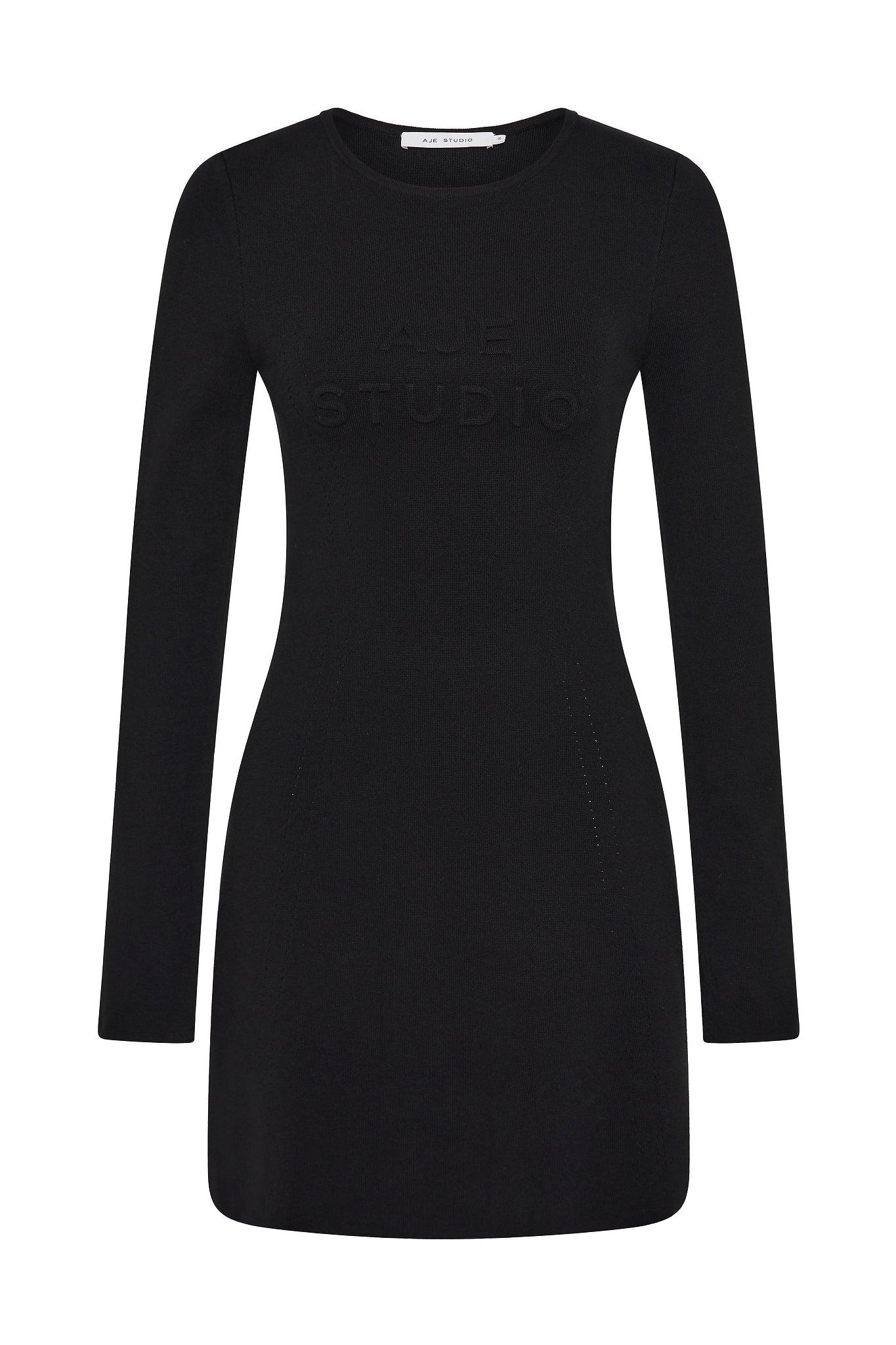 Core Knit Logo Long Sleeve Dress Product Image