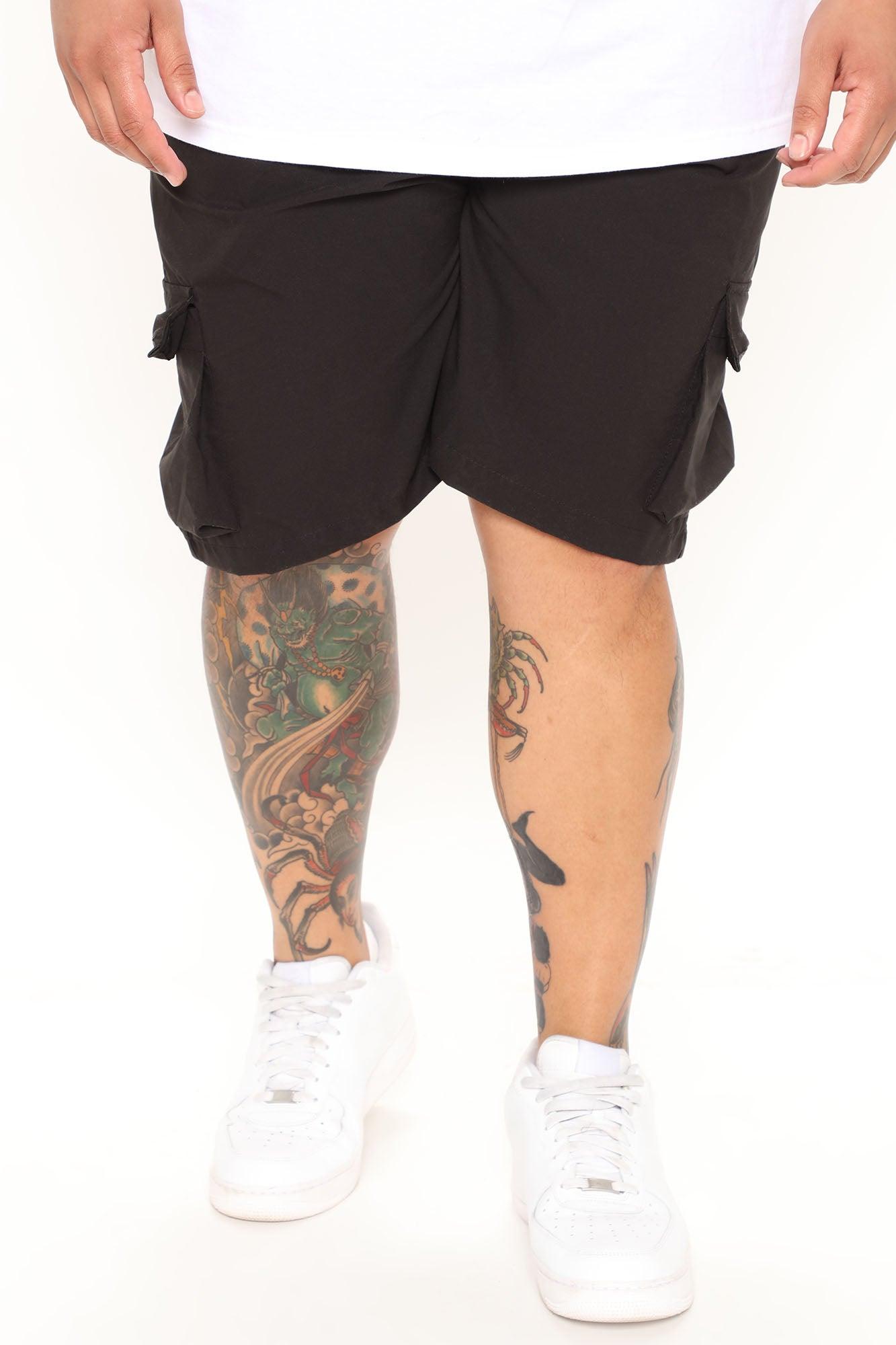 On The Go Nylon Cargo Short - Black Product Image