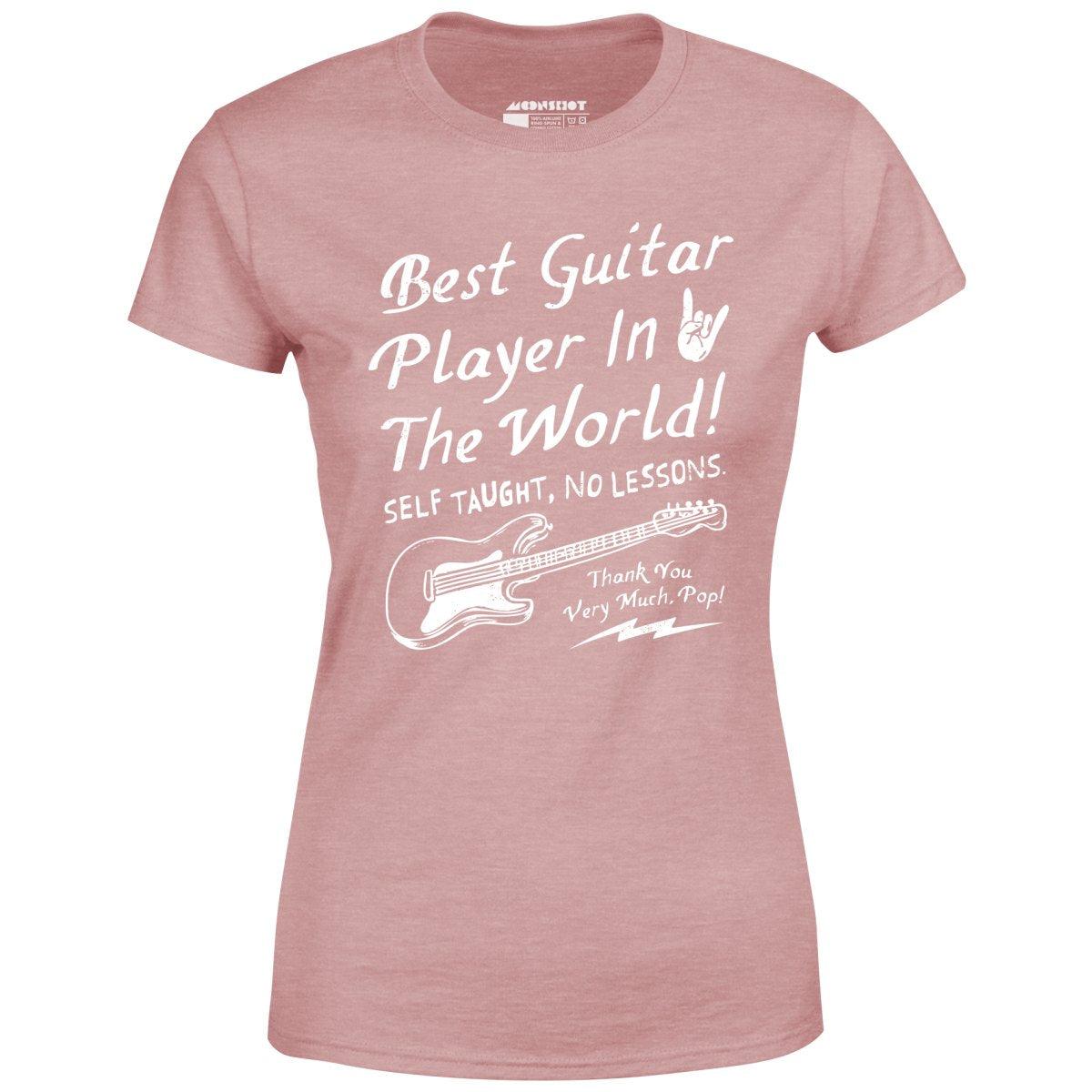 Best Guitar Player in The World Textual - Women's T-Shirt Female Product Image
