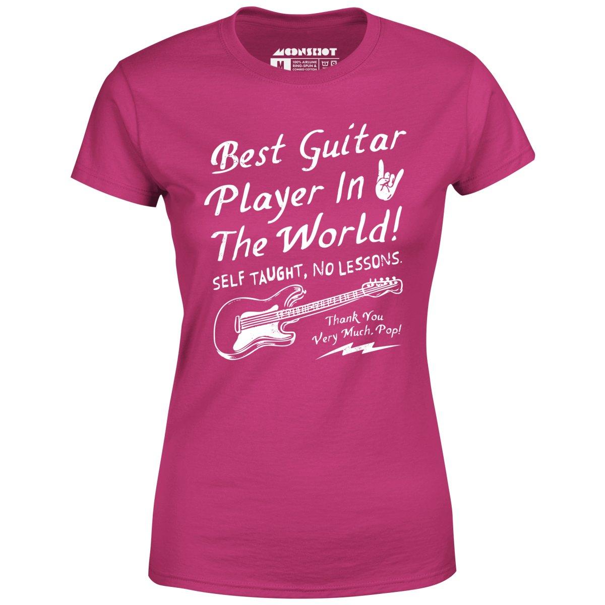 Best Guitar Player in The World Textual - Women's T-Shirt Female Product Image