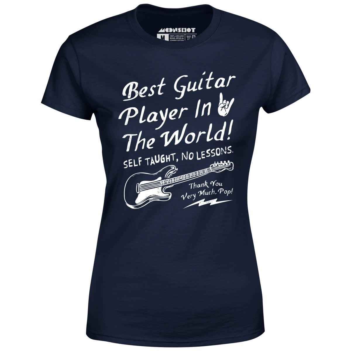 Best Guitar Player in The World Textual - Women's T-Shirt Female Product Image