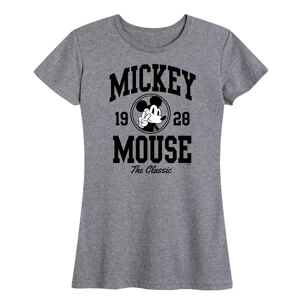 Disney's Mickey Mouse Women's Collegiate Graphic Tee,  Product Image