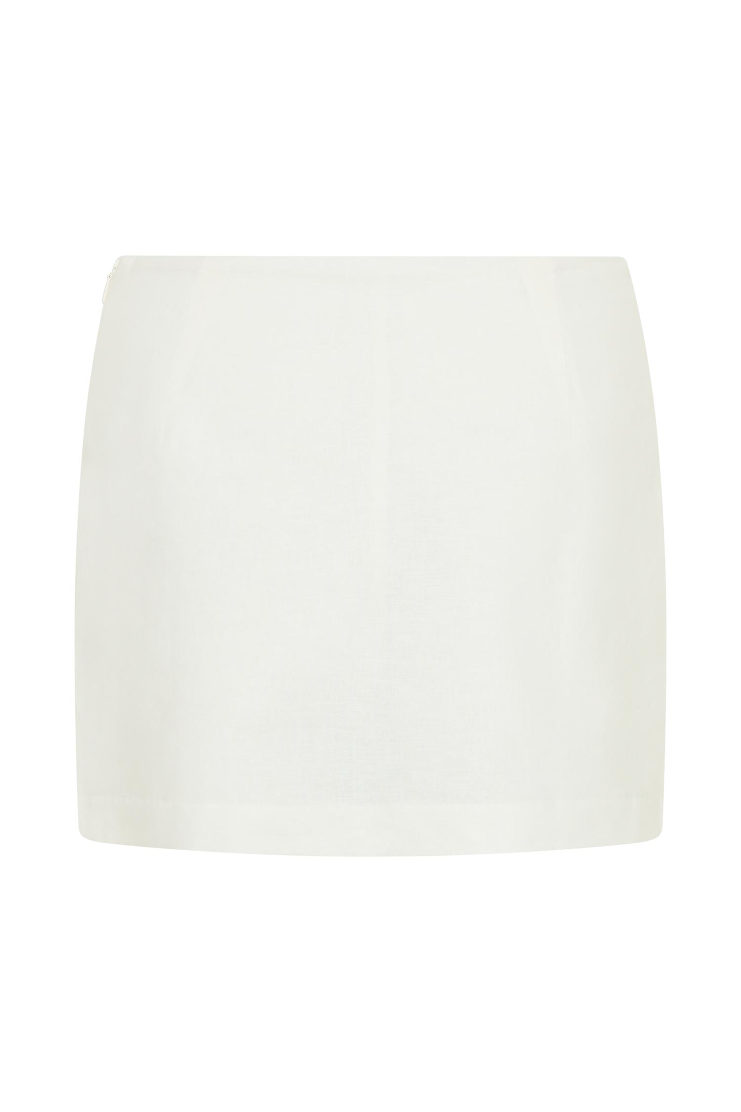 Ciara Linen Mini Skort - White Product Image