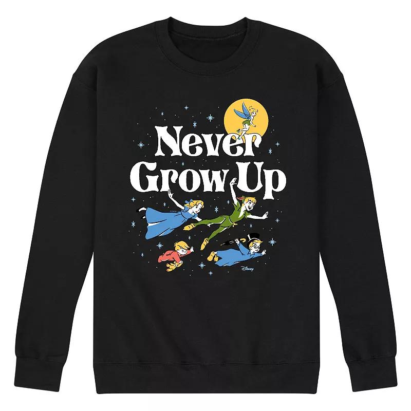 Disney's Peter Pan Men's Never Grow Up Fleece Sweatshirt,  Product Image