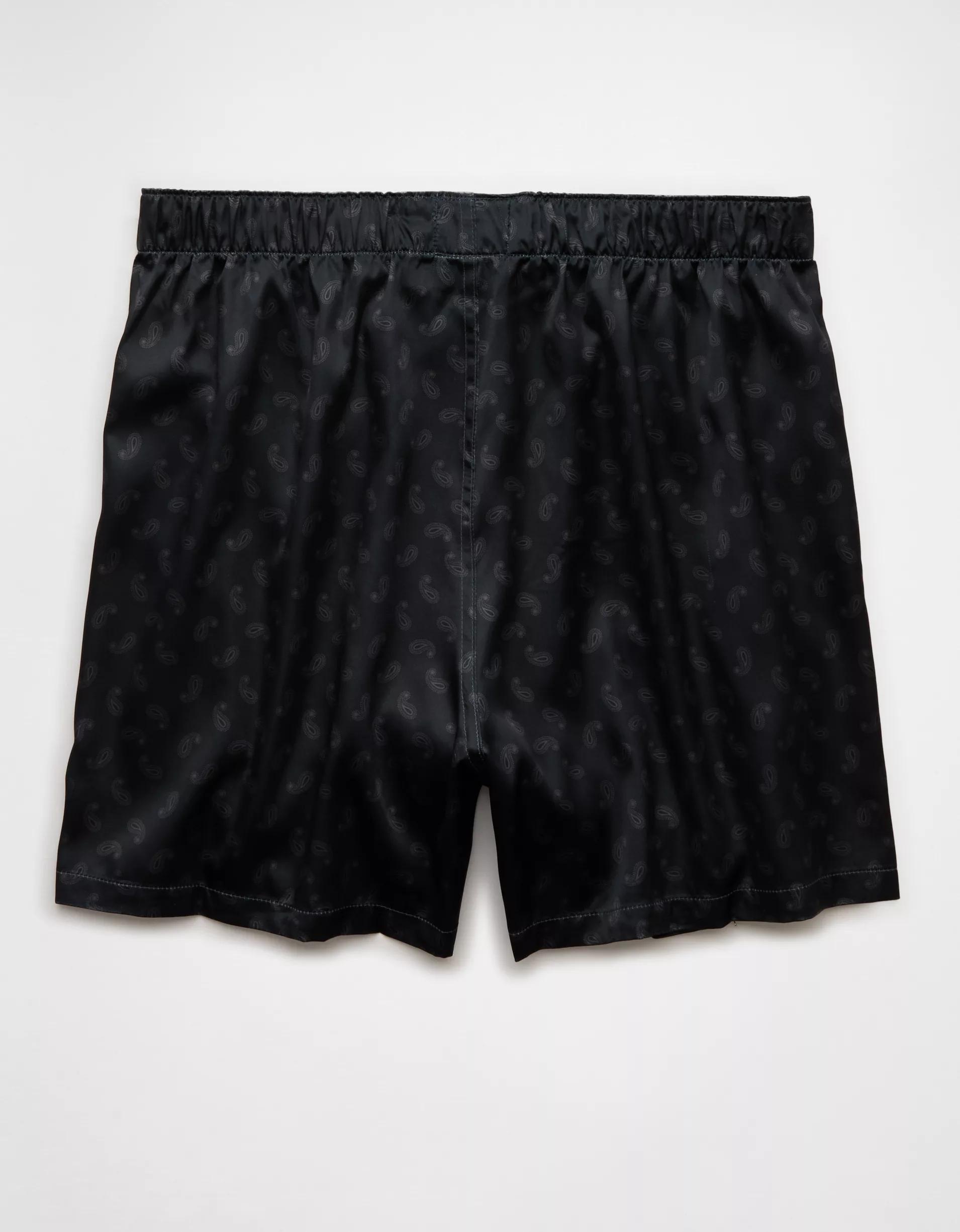 AEO Men's Paisley Satin Pocket Boxer Short Product Image