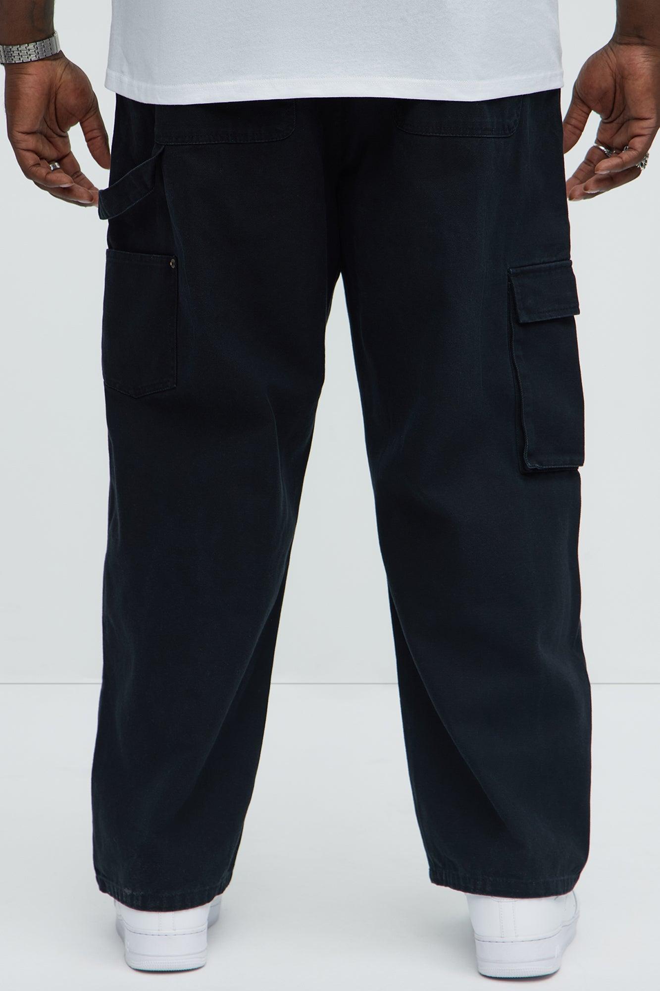 Alexander Utility Straight Cargo Pants - Black Product Image