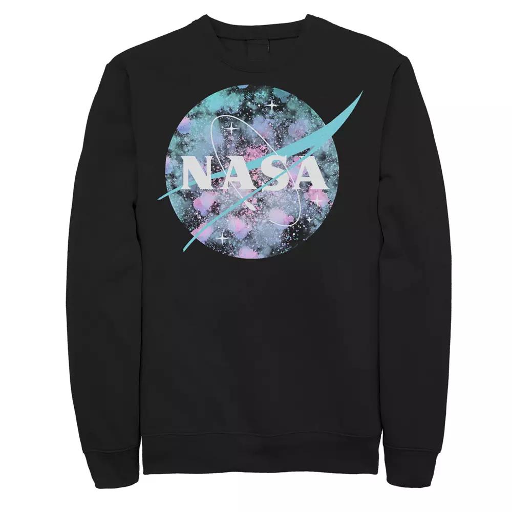 Men's NASA Spray Paint Splatter Logo Sweatshirt,  Product Image