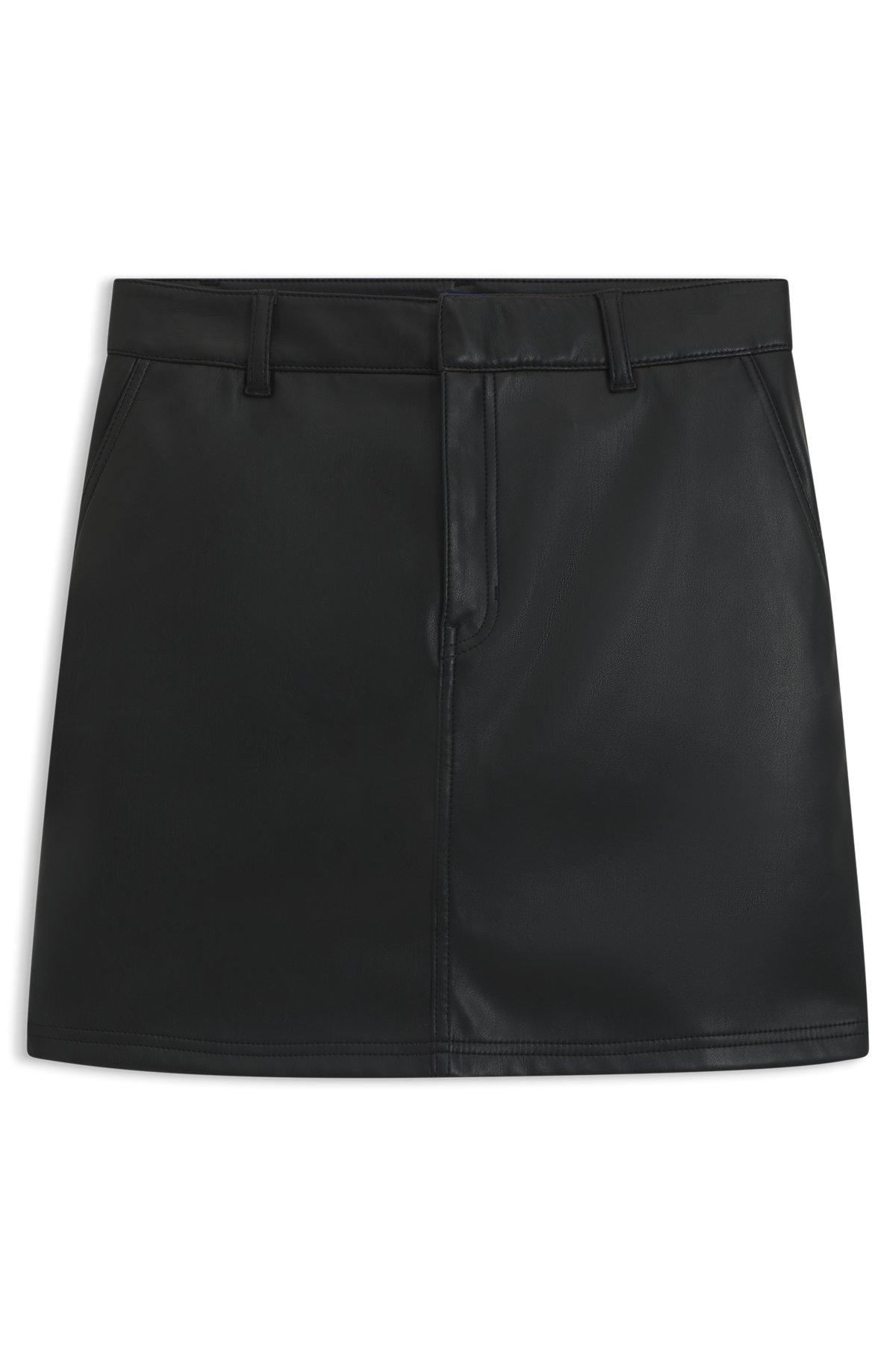 Mini skirt in faux leather Product Image