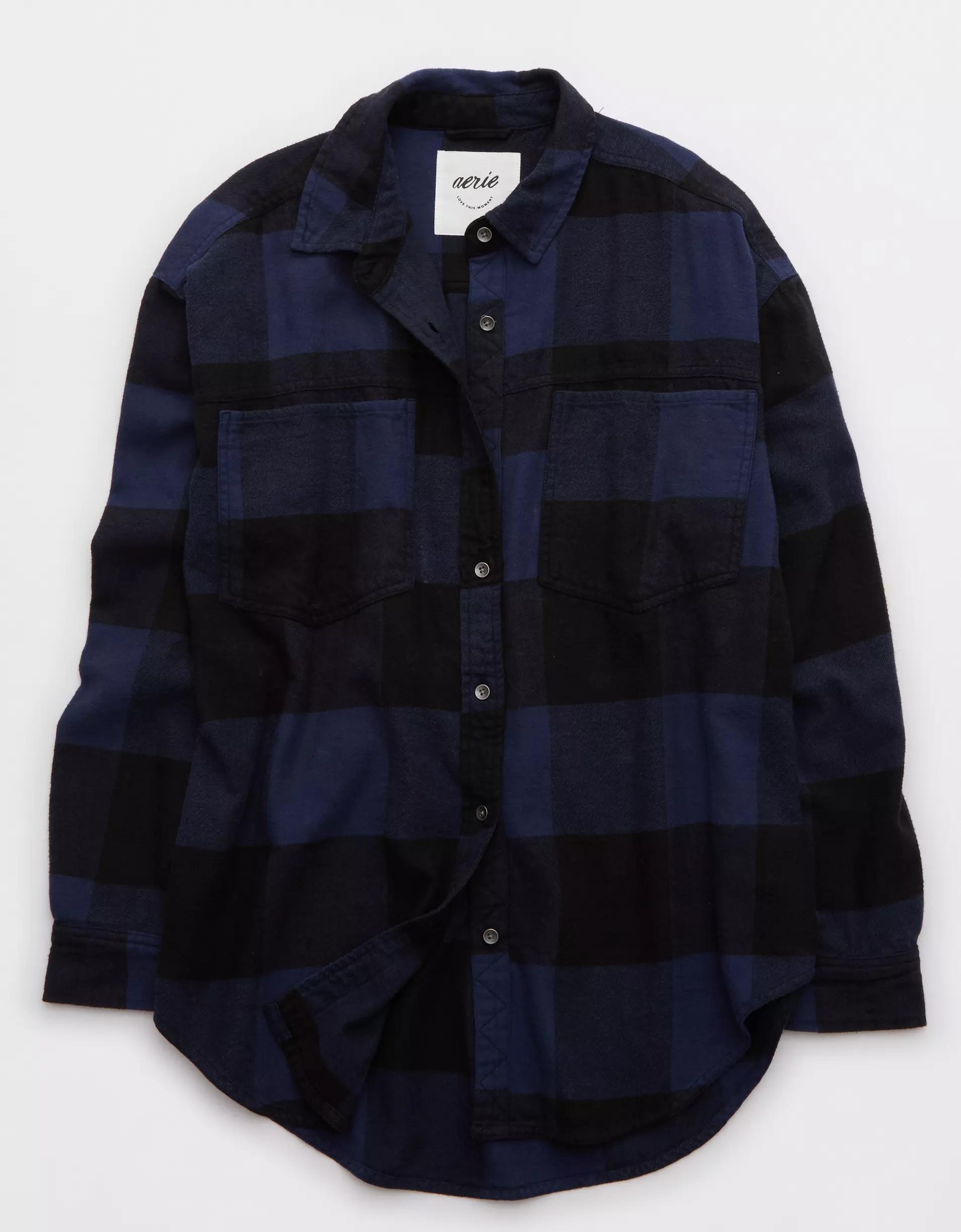 Aerie Anytime Fave Flannel Shirt Product Image
