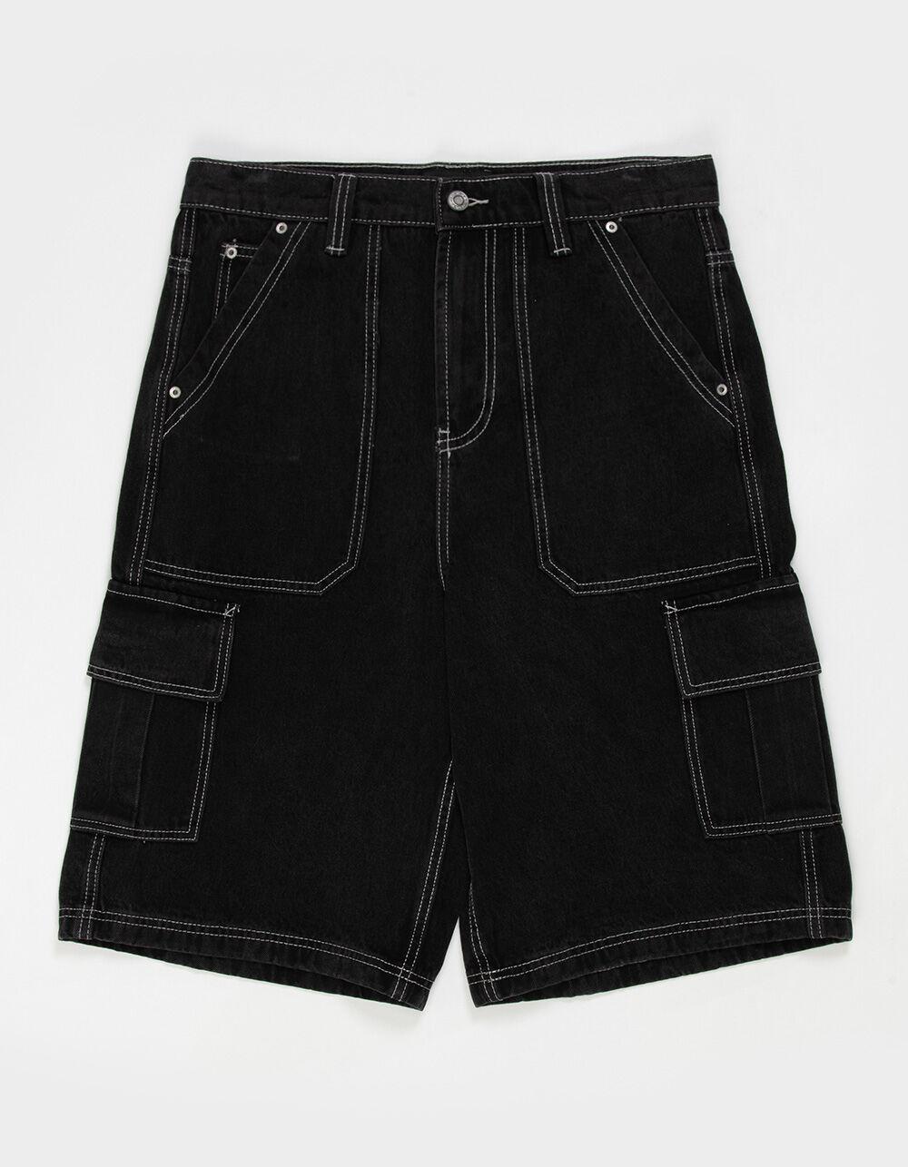 RSQ Mens Cargo Jorts - BLK/WHT Product Image