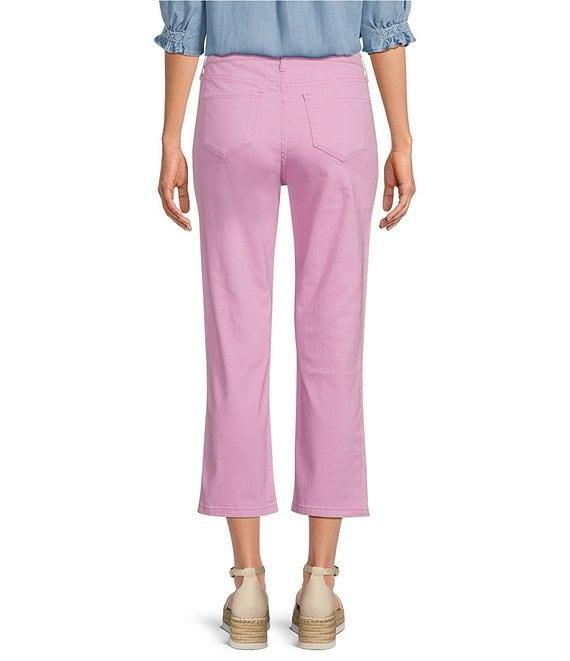 Code Bleu Chelsea High-Rise Straight Leg Micro Snap Hem Jeans Product Image