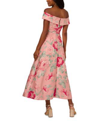 Off The Shoulder Jacquard Dress Product Image