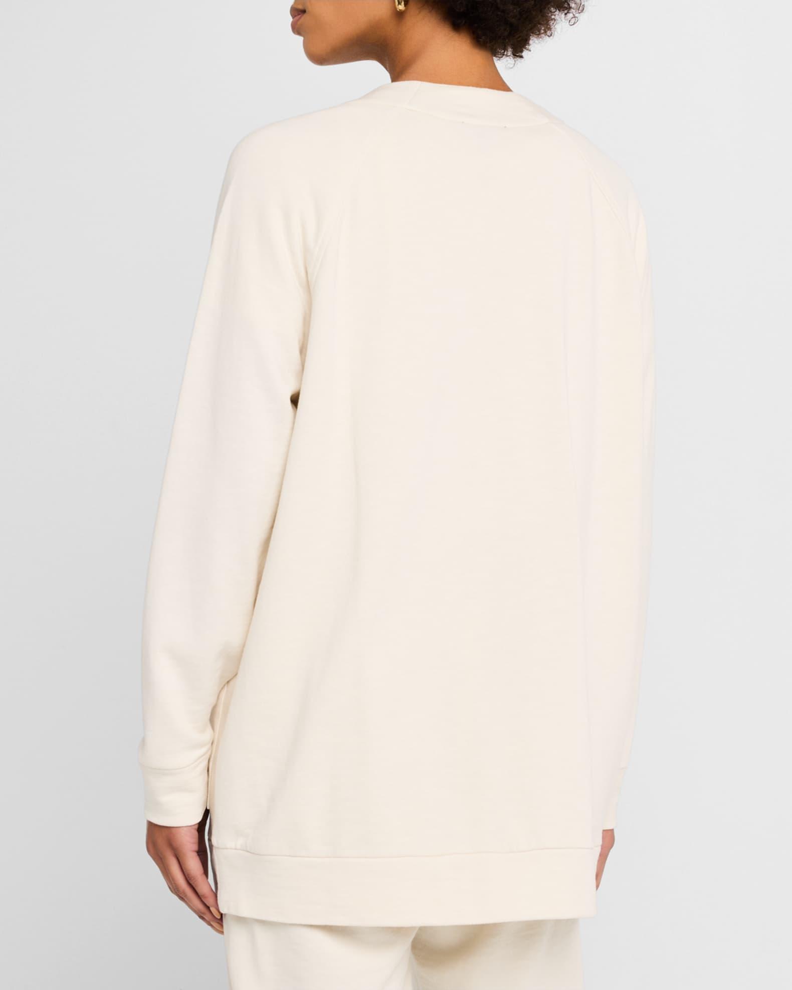 Garment-Dyed Organic Cotton Terry Cardigan Product Image