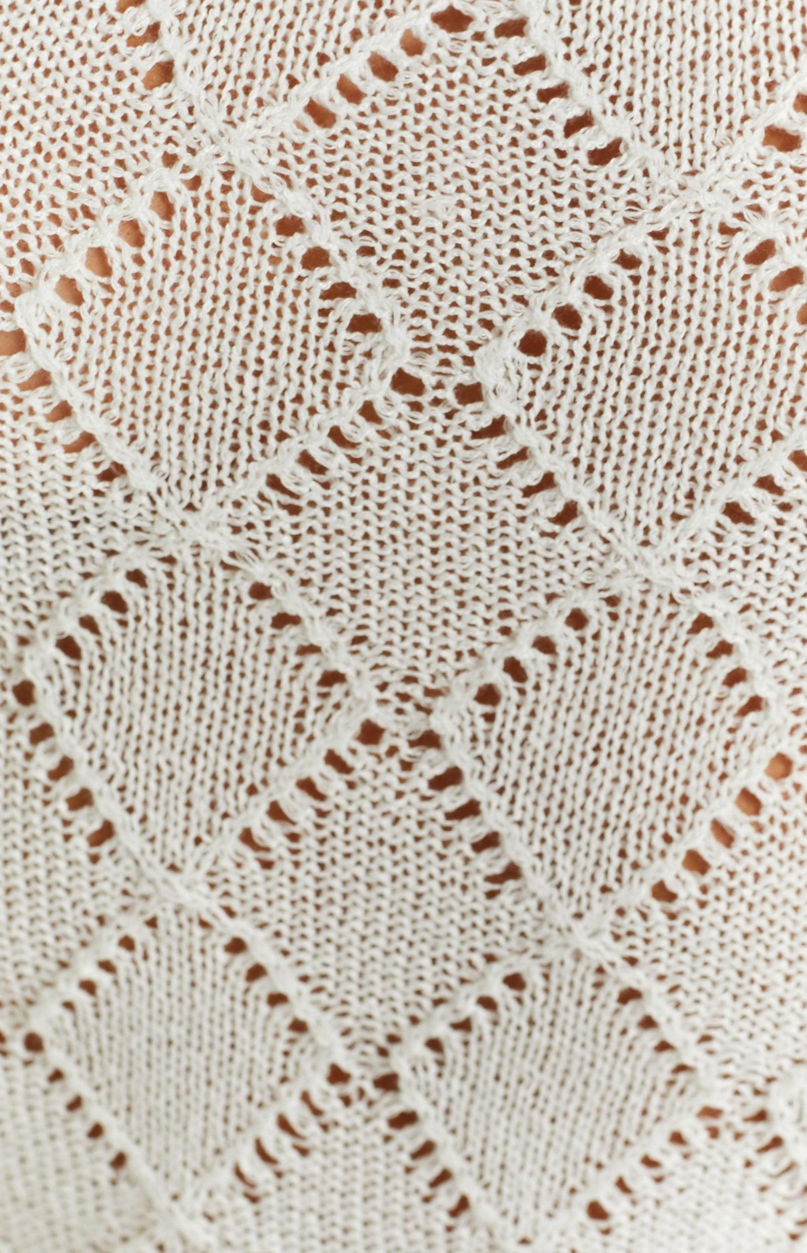 Piper White Knit Maxi Dress Product Image