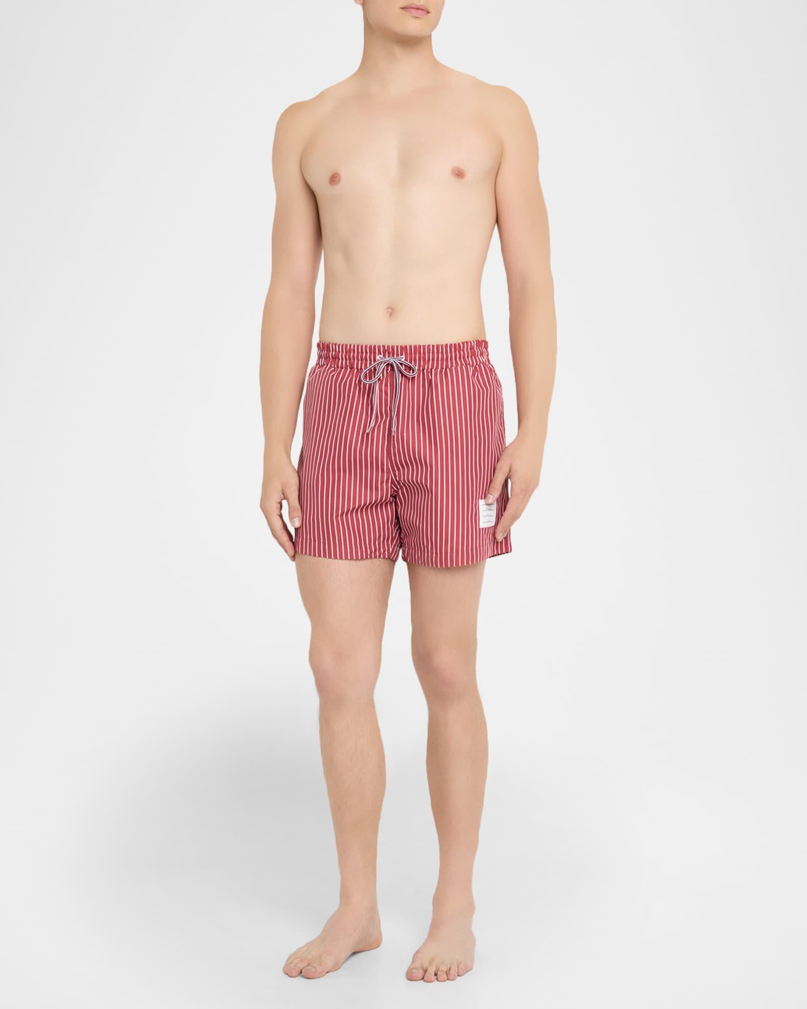 Men's Nylon Pinstripe Swim Trunks Product Image