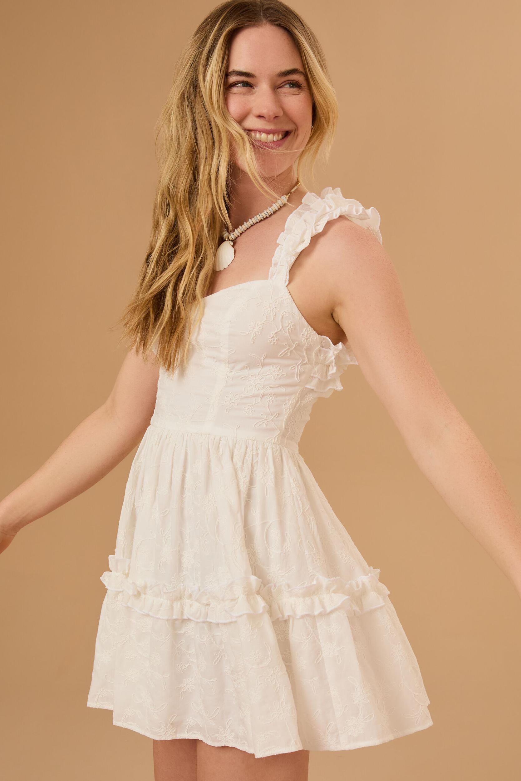 Kimberly Ruffle Mini Dress Product Image
