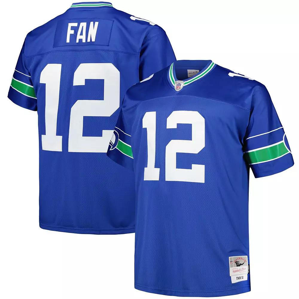Men's Mitchell & Ness 12th Fan Royal Seattle Seahawks Big & Tall Legacy Retired Player Jersey,  Product Image