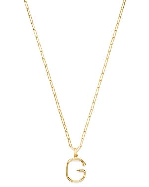 Zoe Lev 14K Yellow Gold Large Nail Initial Necklace, 18 Product Image