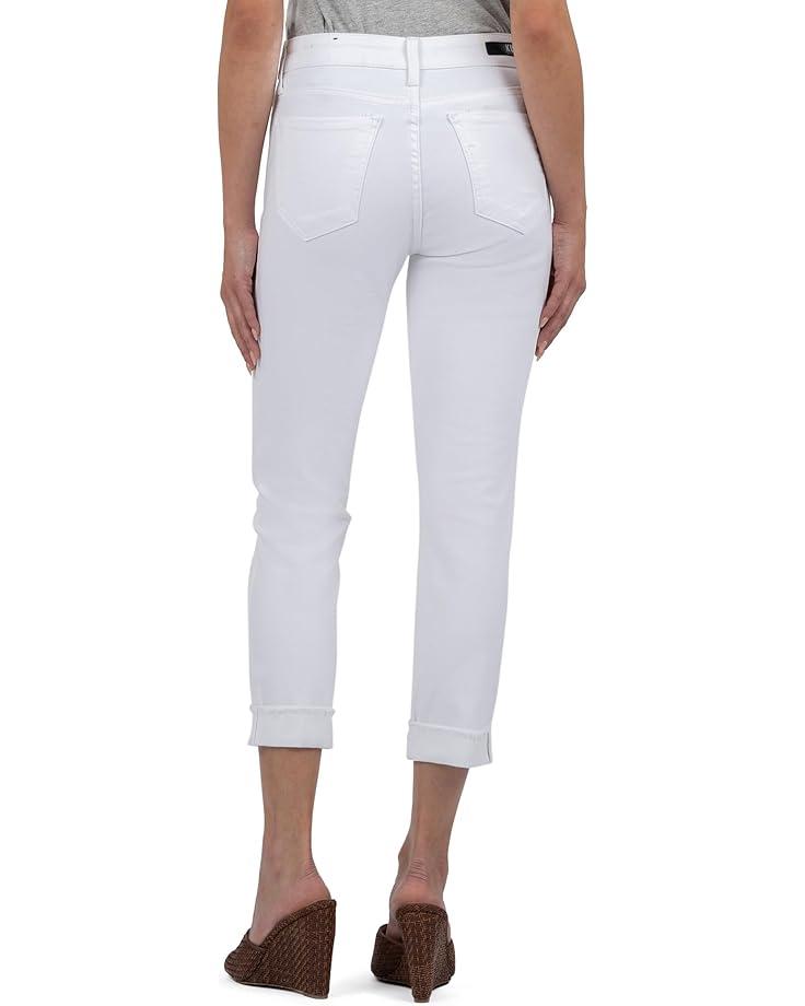 Amy Crop Straight Leg Roll Up Fray Princess Seam Product Image