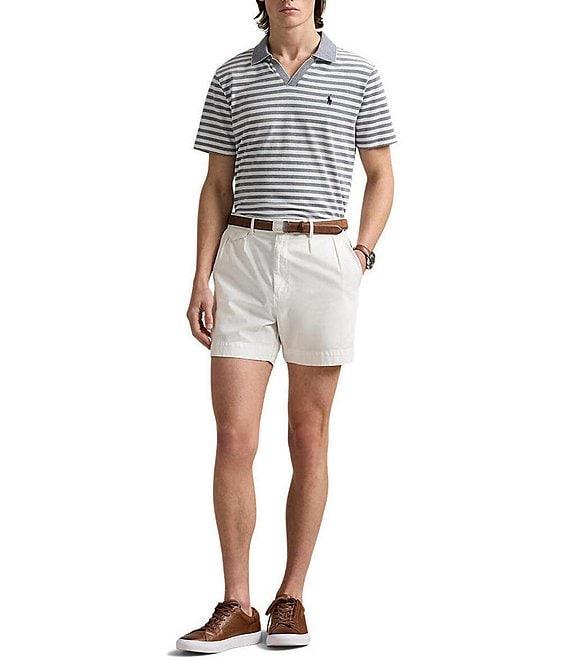 Polo Ralph Lauren Stripe Featherweight Mesh Short Sleeve Polo Shirt Product Image
