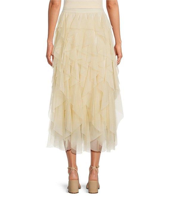 Chelsea & Violet Asta Tulle Midi Skirt Product Image