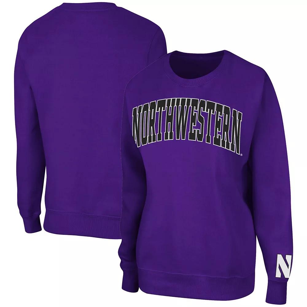 Women's Colosseum Purple Northwestern Wildcats Campanile Pullover Sweatshirt, Size: 2XL Product Image