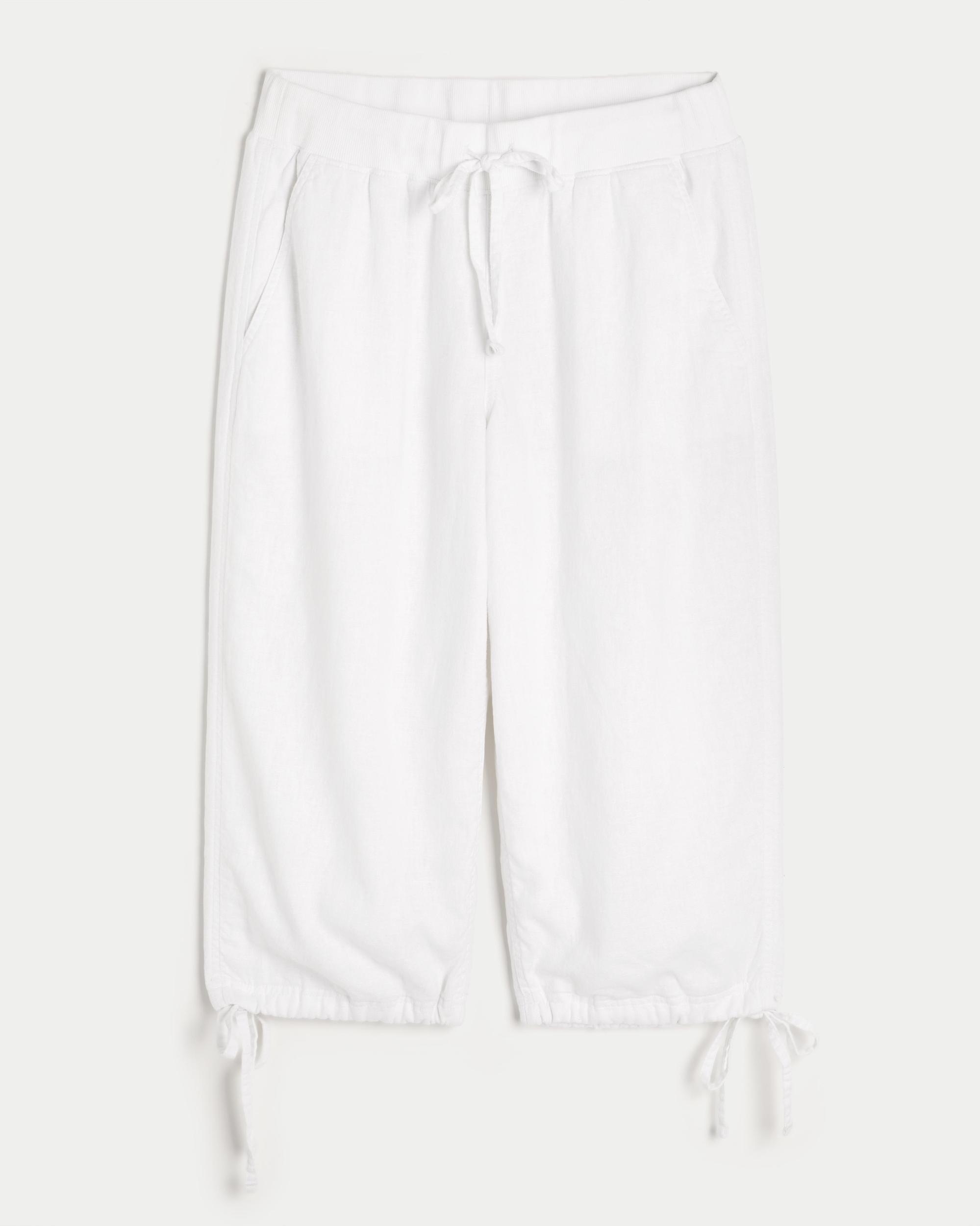 Tie-Hem Capri Pants Product Image