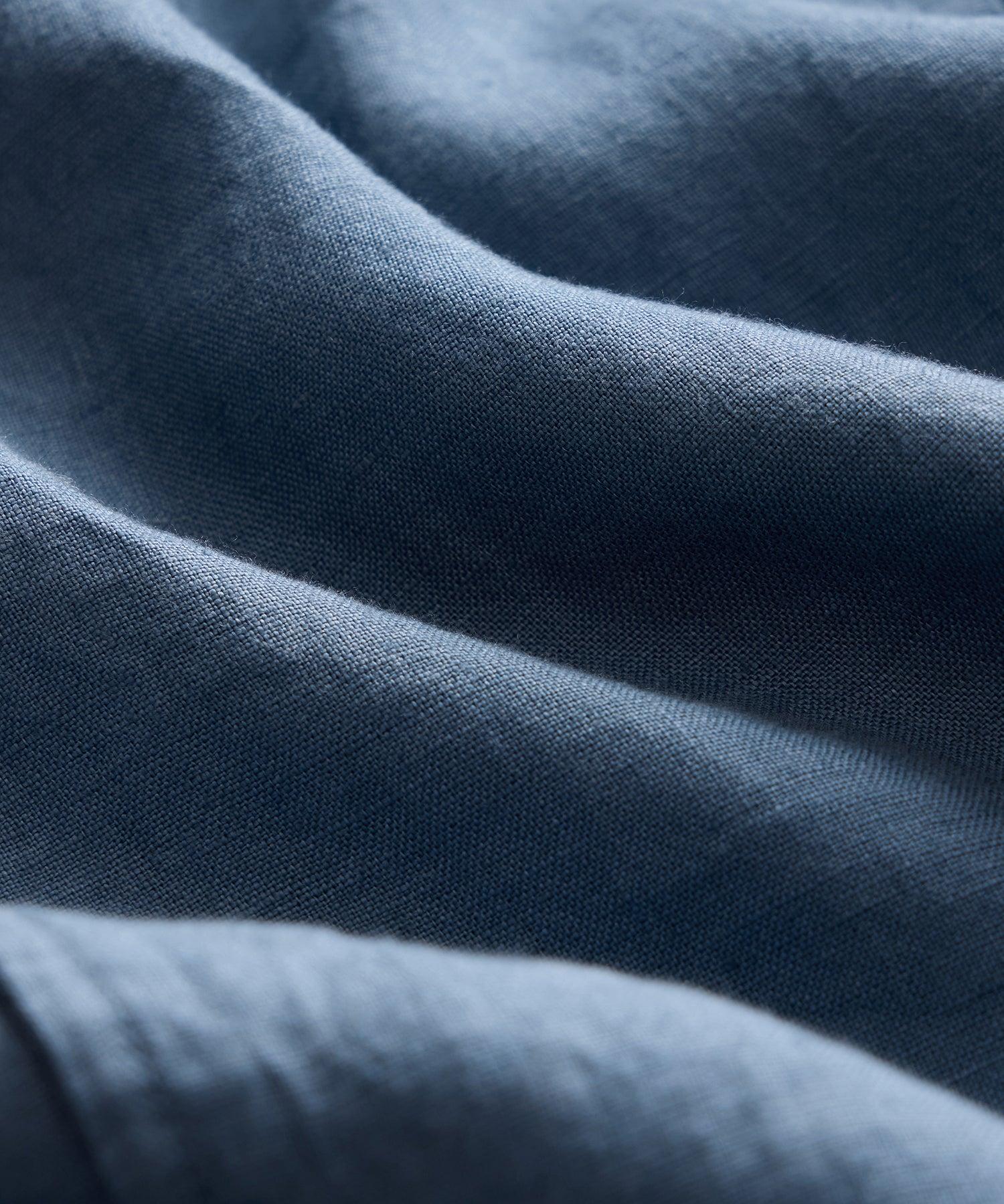 Cropped Sea Soft Irish Linen Camp Collar Shirt Product Image