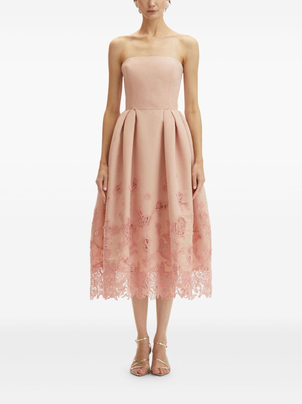 guipure-lace midi dress Product Image