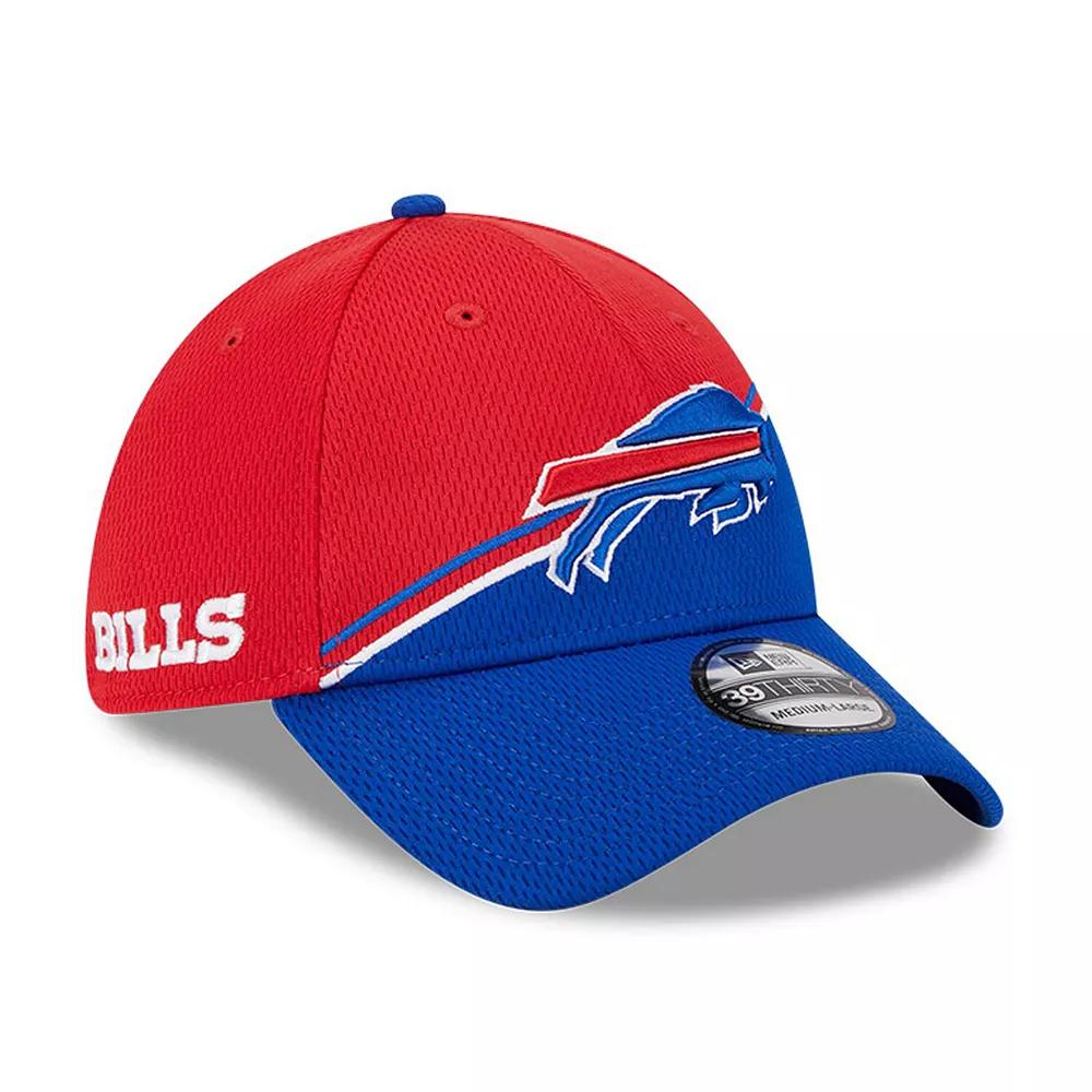 Men's New Era  Red/Royal Buffalo Bills 2023 Sideline 39THIRTY Flex Hat, Size: Small/Medium Product Image