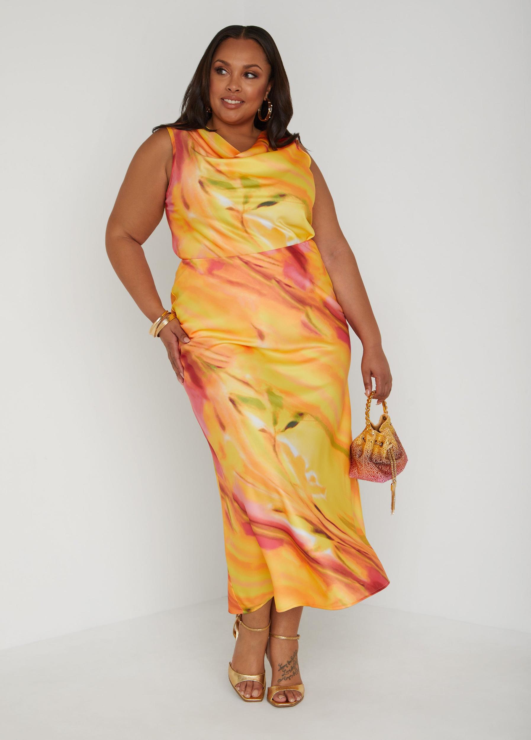 Tie Dyed Cowl Neck Tank Product Image