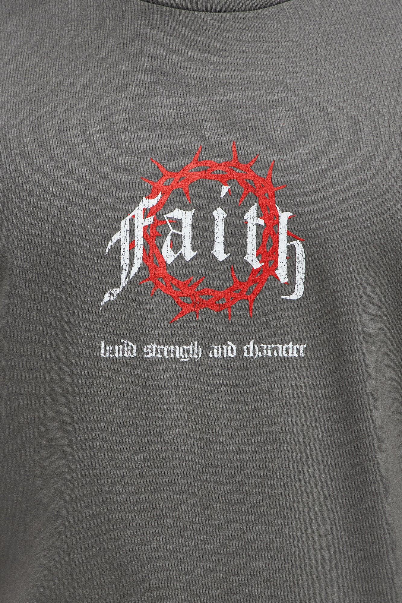 Faith In The Journey Short Sleeve Tee - Charcoal Male Product Image