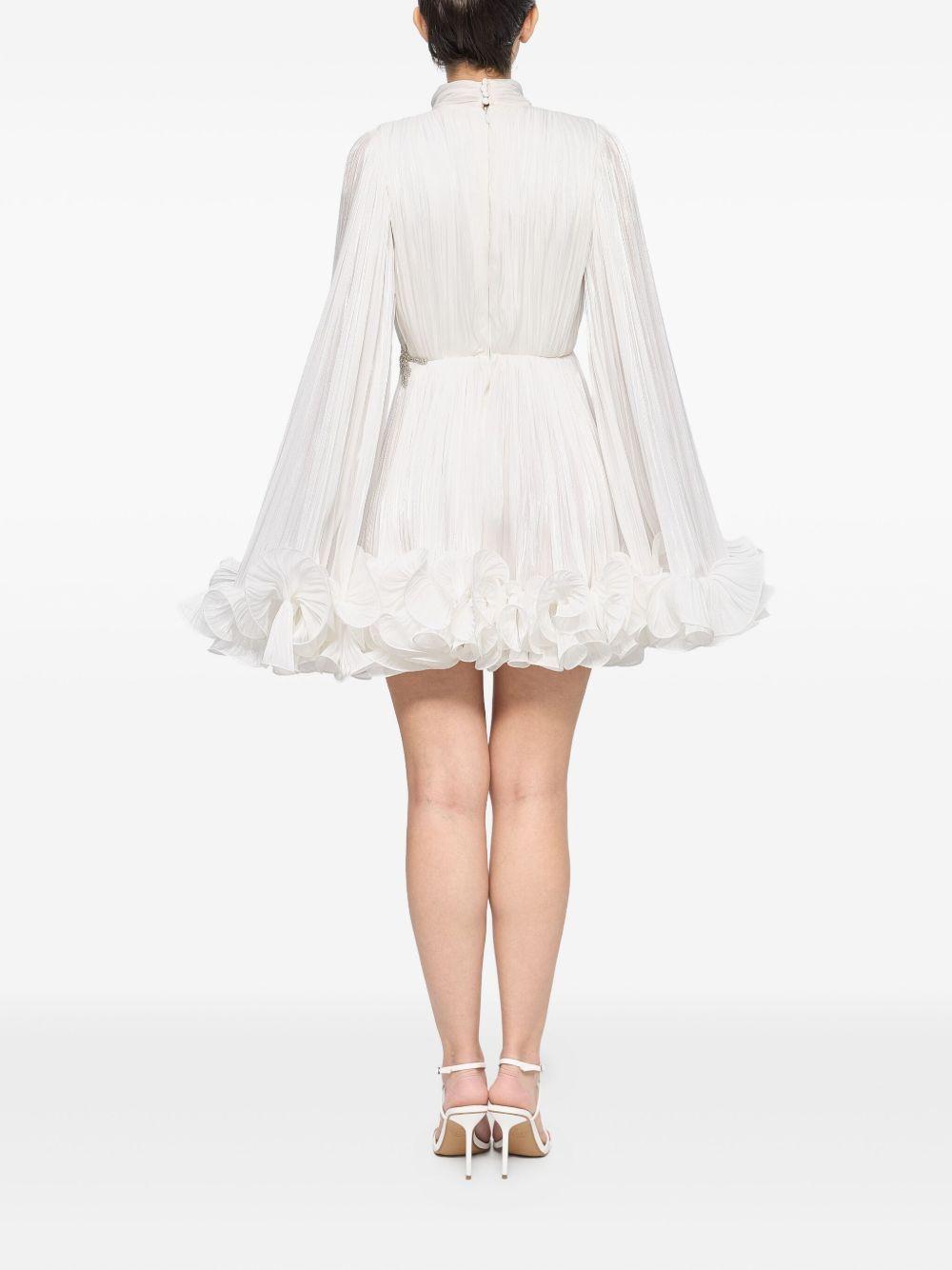 pleated-cape mini dress Product Image