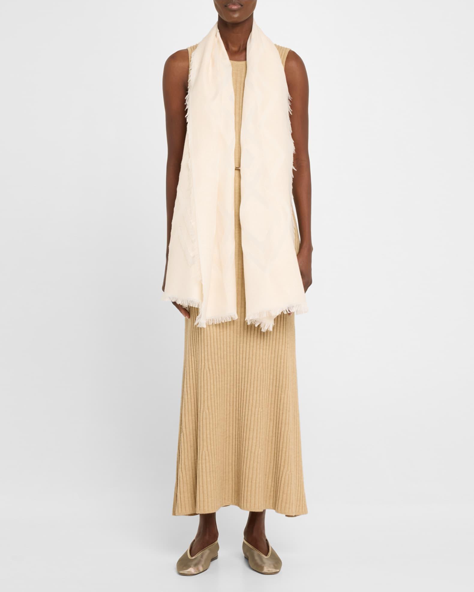 Diamond Fil Coupe Fringe-Trim Stole Product Image