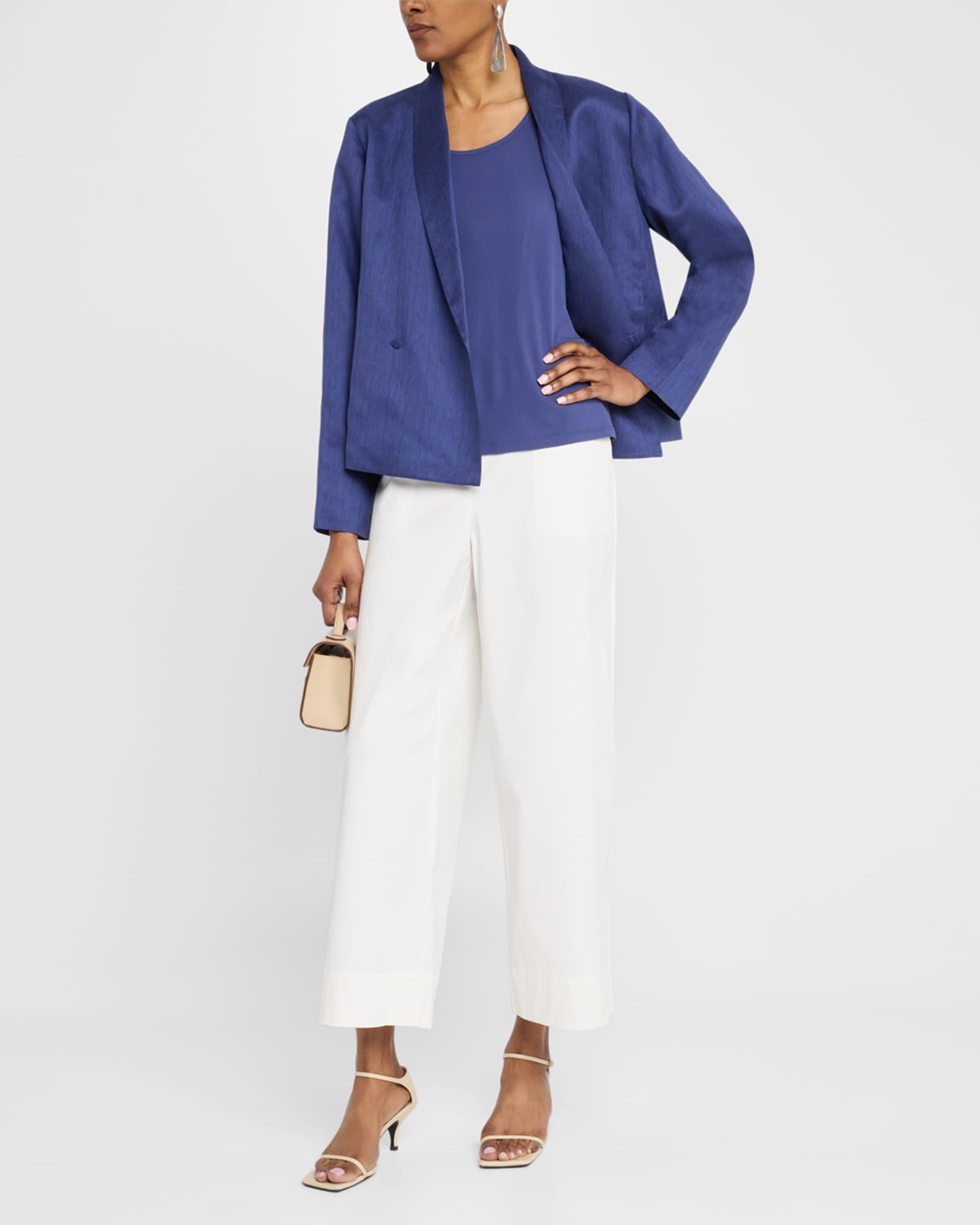 Scoop-Neck Stretch Silk Jersey Tank Product Image