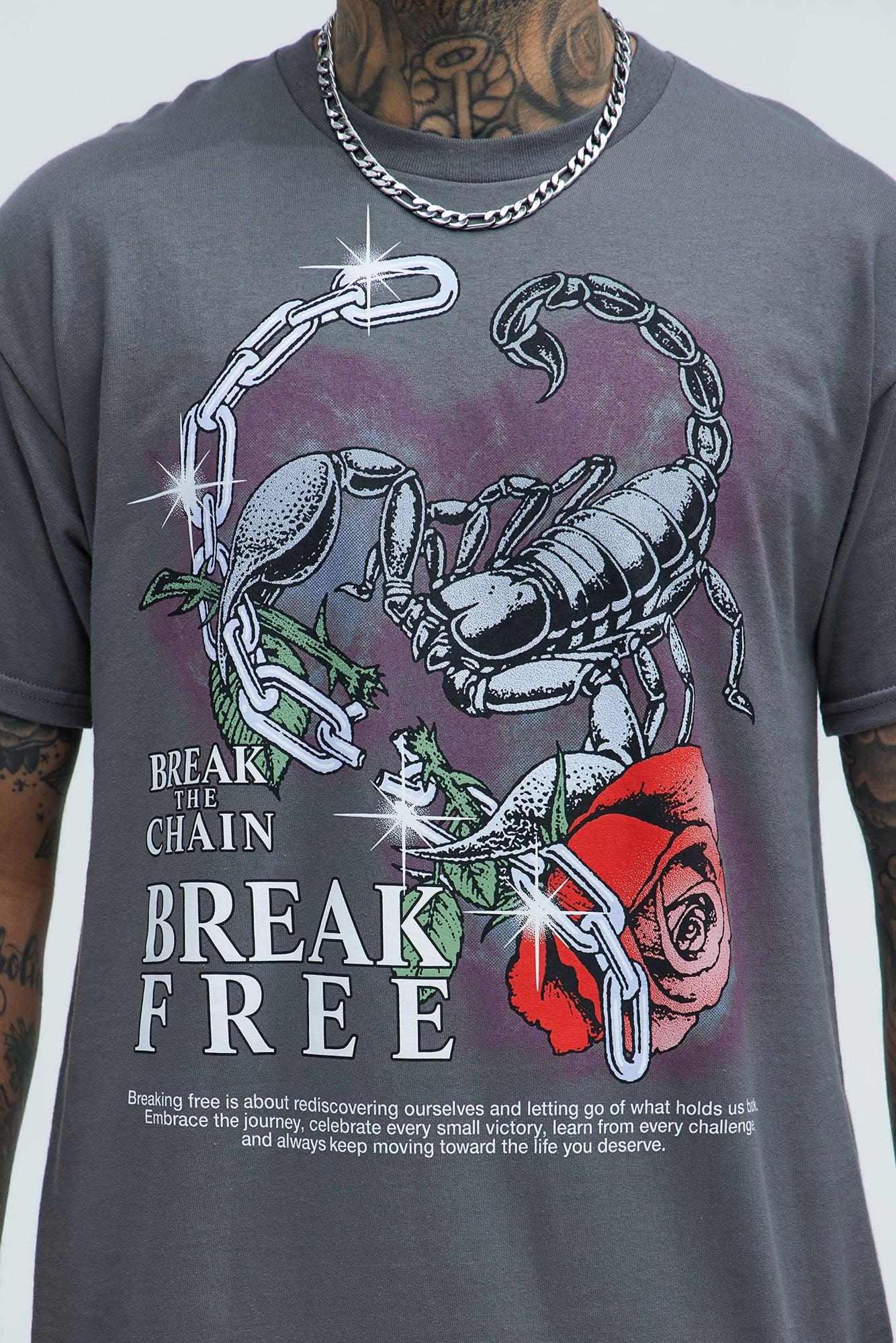 Break The Chain Short Sleeve Tee - Charcoal Product Image