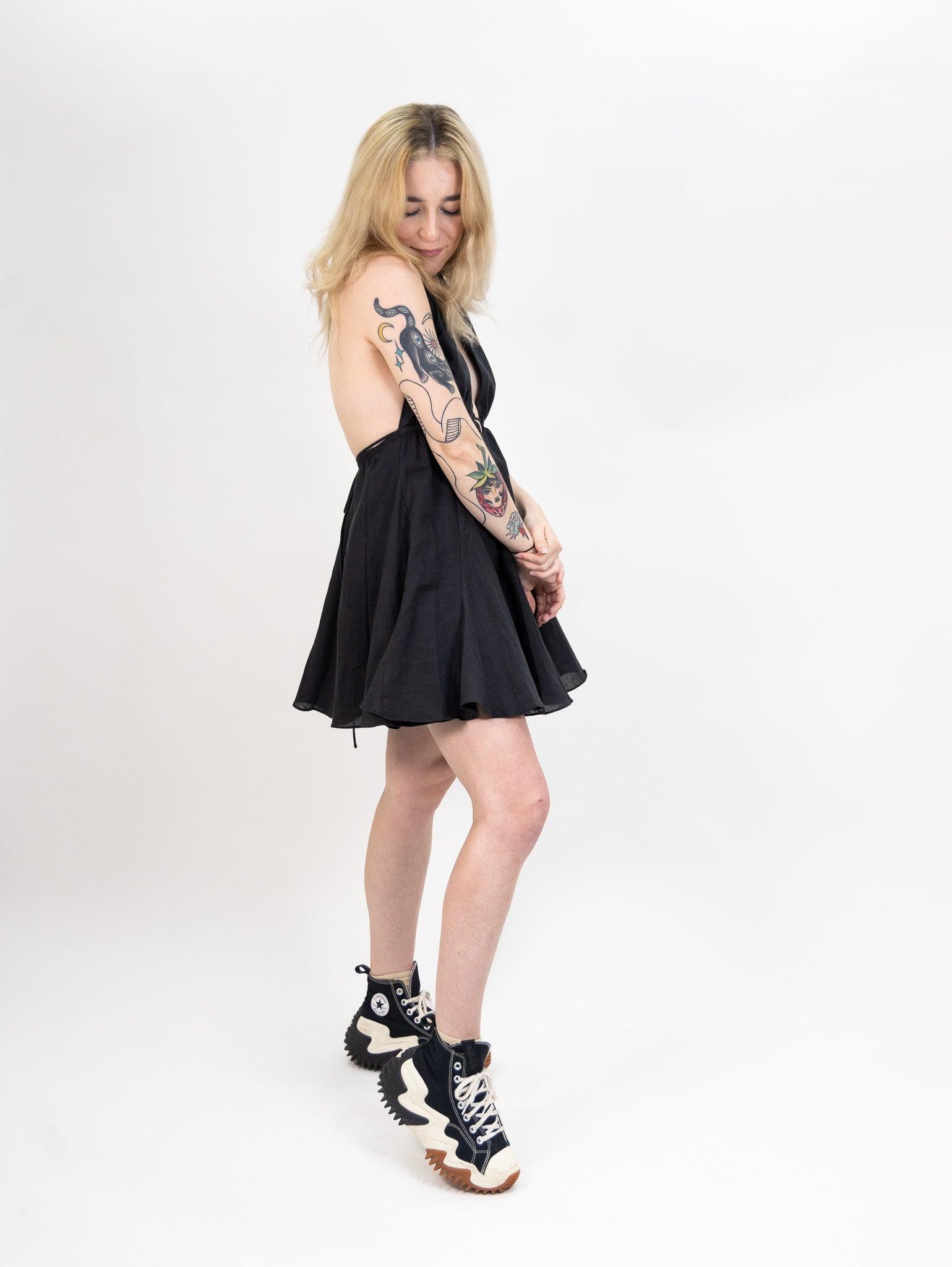 Nia Eden Dress - Black Product Image