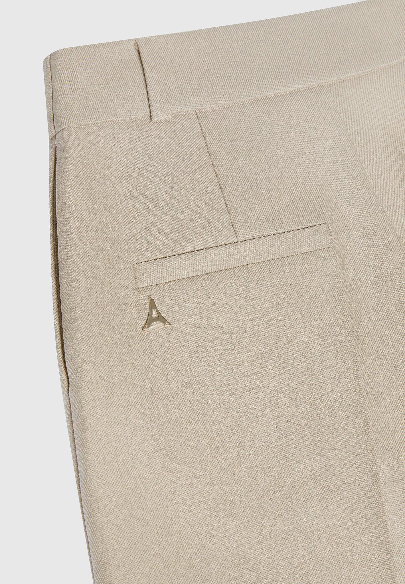 Colette - Wrap Tailored Trousers - Beige Female Product Image