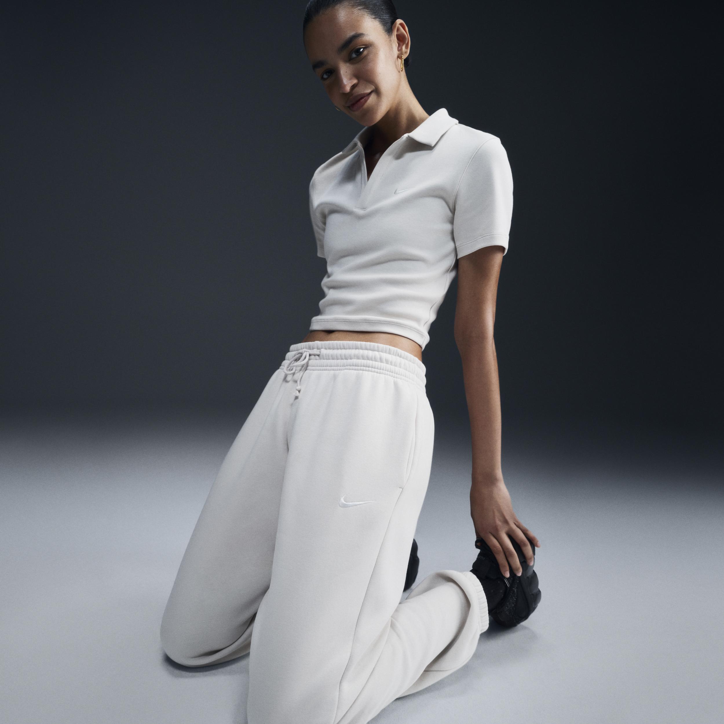 Womens Nike Sportswear Phoenix Fleece High-Waisted Oversized Sweatpants | FZ5996-104 Product Image