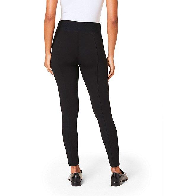 Spanx Super Smooth Perfect Fit Ponte Zip Ankle Length Pull On Leggings Product Image