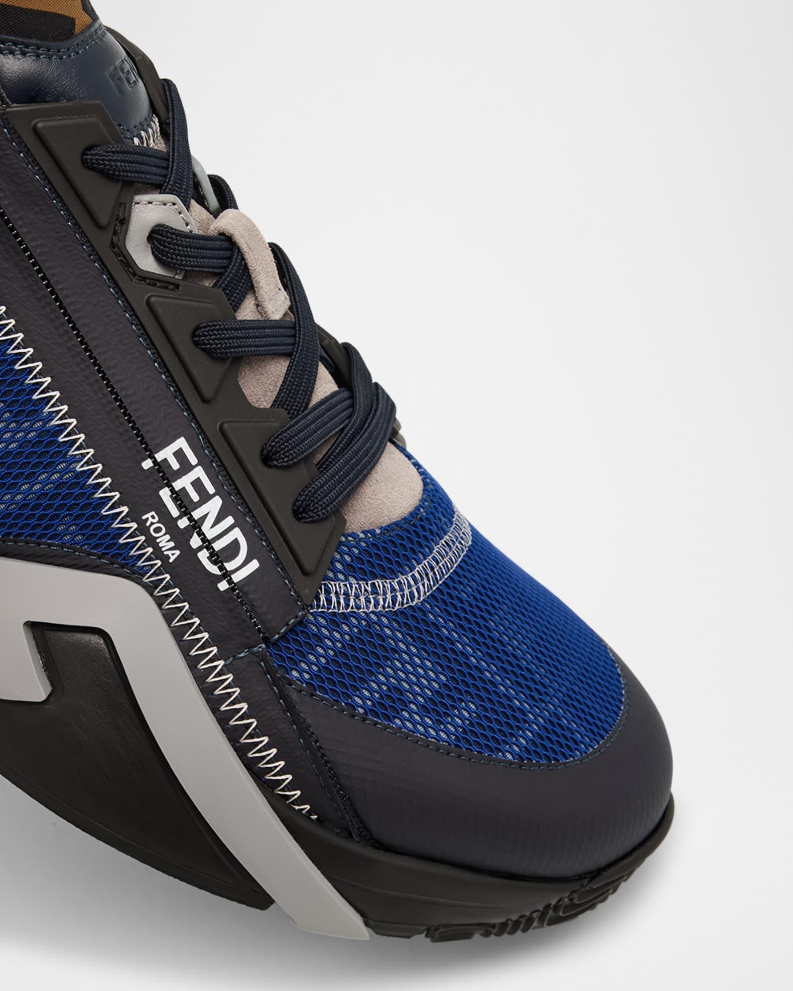 Men's Flow Mixed Media Low-Top Sneakers Product Image